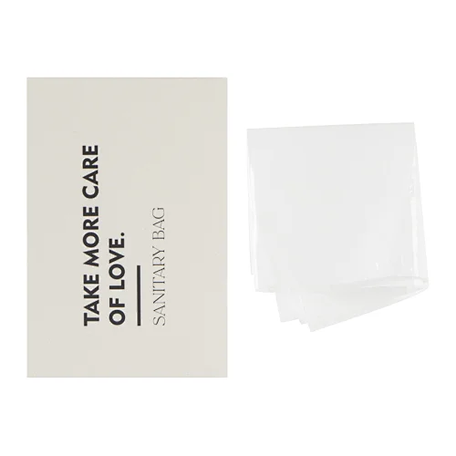 White Box Packaging Sanitary Pad Disposal Bags