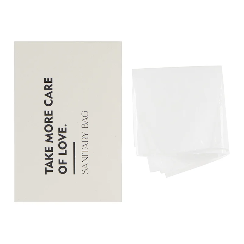 White Box Packaging Sanitary Pad Disposal Bags