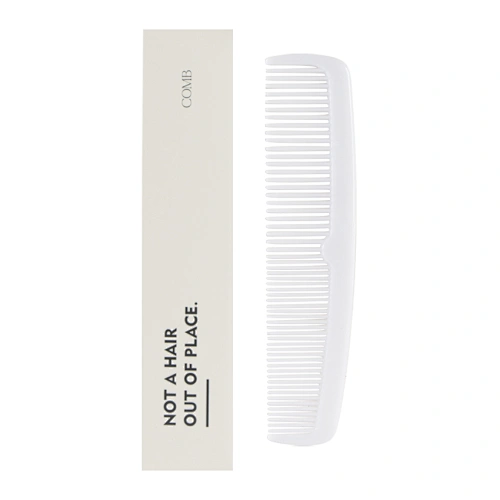 White Box Packaging Plastic Comb Hotel Travel Airline Portable Hair Combs