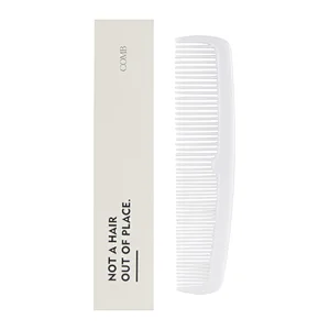 White Box Packaging Plastic Comb Hotel Travel Airline Portable Hair Combs