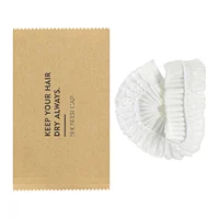 Kraft Paper Pouch Packaging Waterproof Disposable Shower Cap Hair Dye Cap