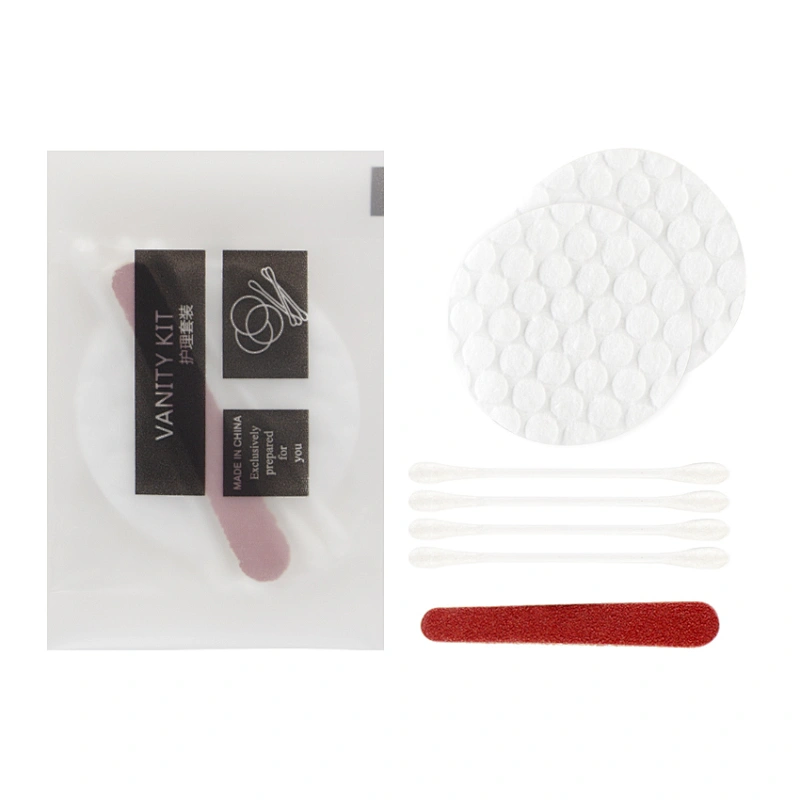 Hotel Amenities Disposable Amenity Kit in CPE Soft Plastic Bag