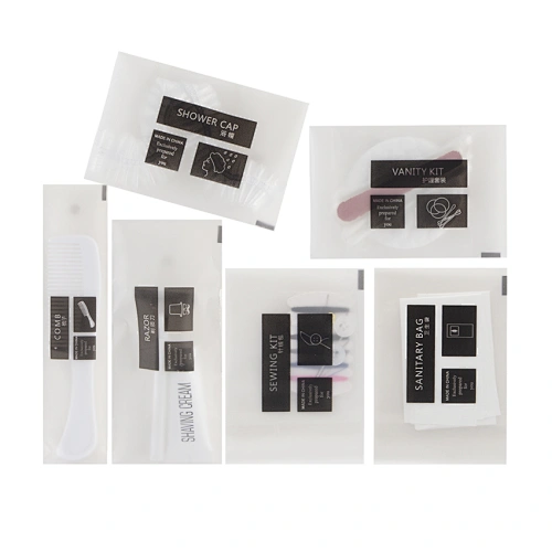 Hotel Amenities Disposable Amenity Kit in CPE Soft Plastic Bag