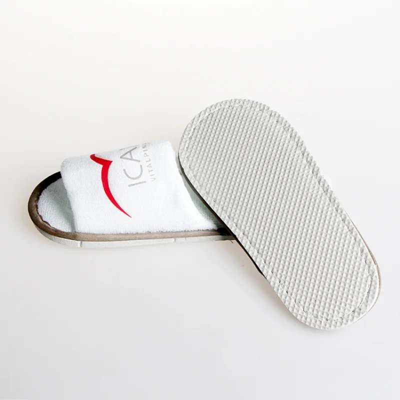 Open Toe Disposable White Hotel Slipper
