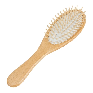 Custom Logo Anti-static Wooden Comb Hair Brush