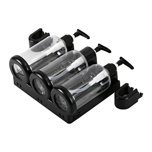 ABS Liquid Dispenser Bracket Wall Mounted Three Bottles Dispenser Bracket