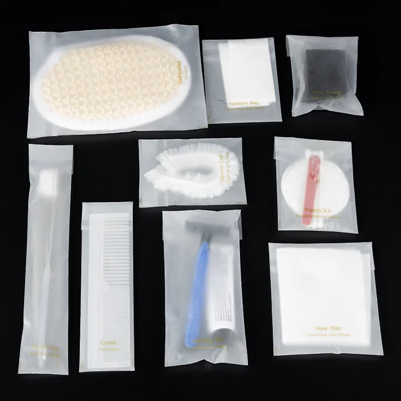Disposable Hotel Amenities in CPE Soft Plastic Bag