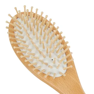 Custom Logo Anti-static Wooden Comb Hair Brush