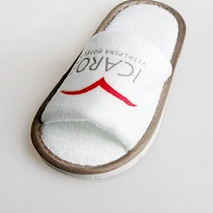 Open Toe Disposable White Hotel Slipper