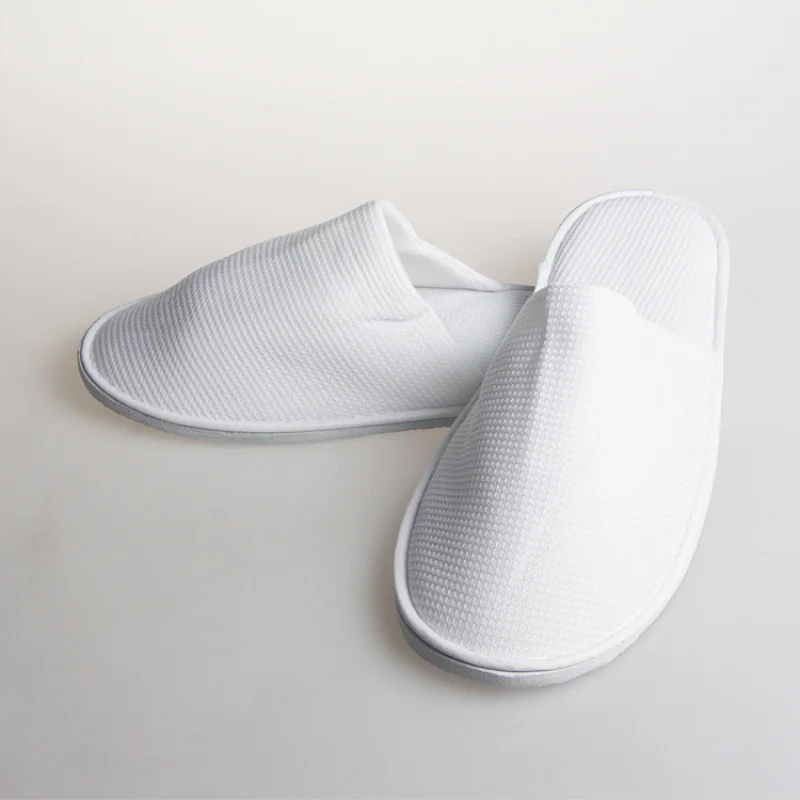 Custom White Hotel Guest Slipper