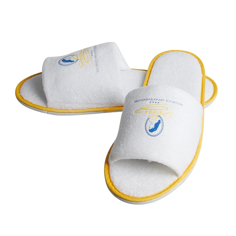 Hotel Customized Logo Closed Toe Disposable Slippers for Hotel