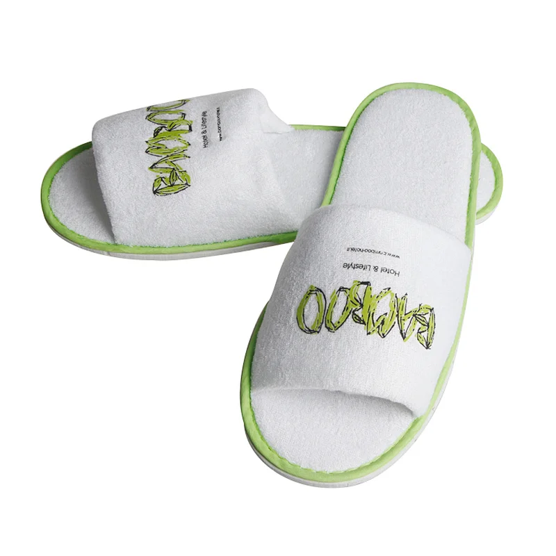Spa Guest Room Open Toe Unisex Hotel Slippers