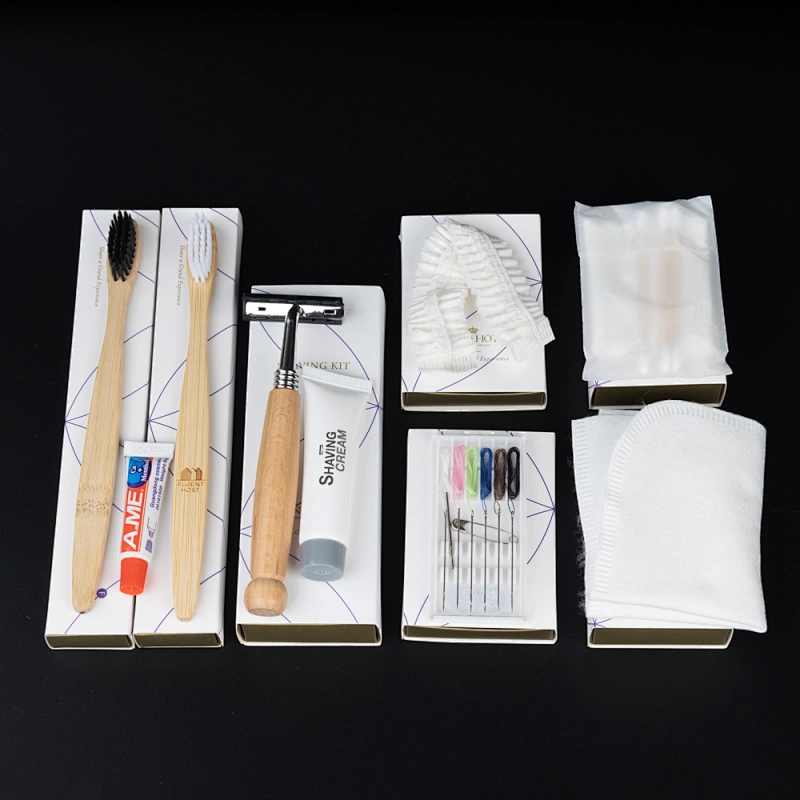 Drawer Paper Box Package Luxury Hotel Guest Room Amenities Kit