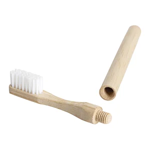 Custom Bamboo Toothbrush With Removable Toothbrush Head