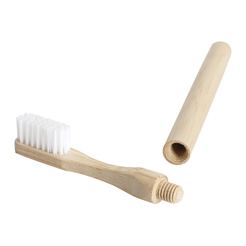 Custom Bamboo Toothbrush With Removable Toothbrush Head