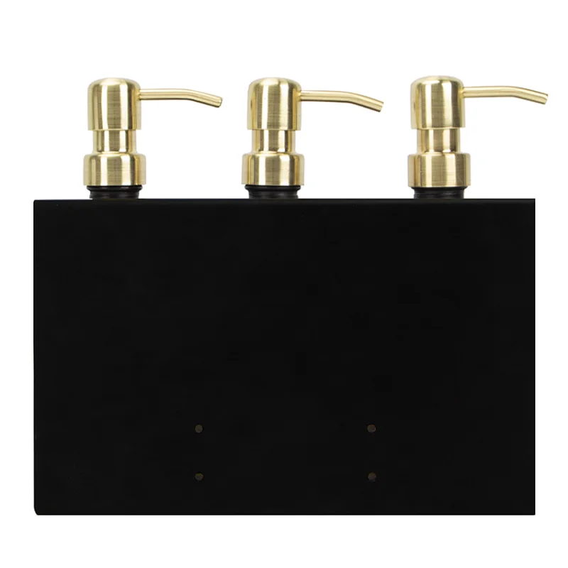 Stainless Steel Liquid Dispenser Bracket with Three Bottles