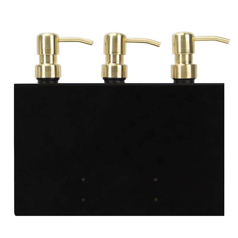 Stainless Steel Liquid Dispenser Bracket with Three Bottles