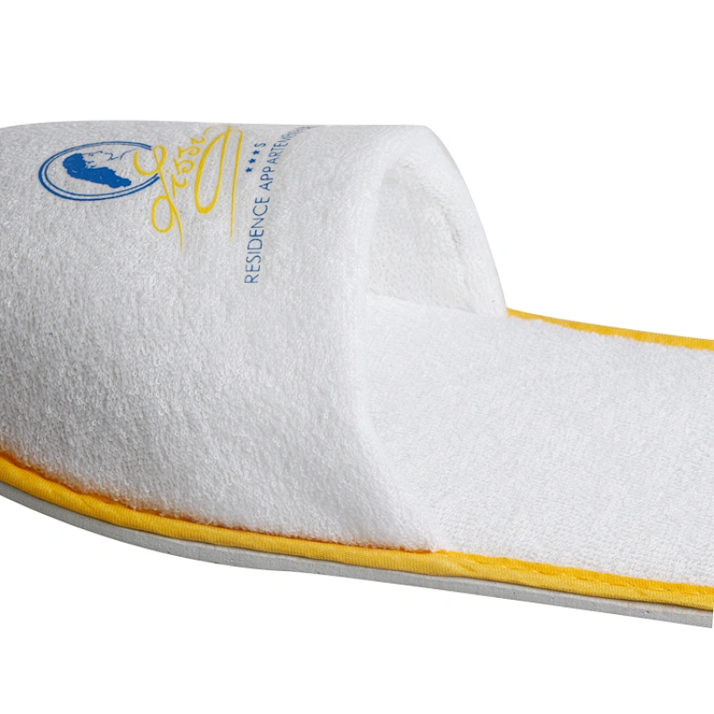 Hotel Customized Logo Closed Toe Disposable Slippers for Hotel