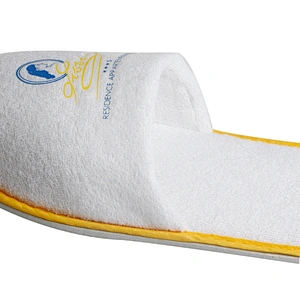 Hotel Customized Logo Closed Toe Disposable Slippers for Hotel