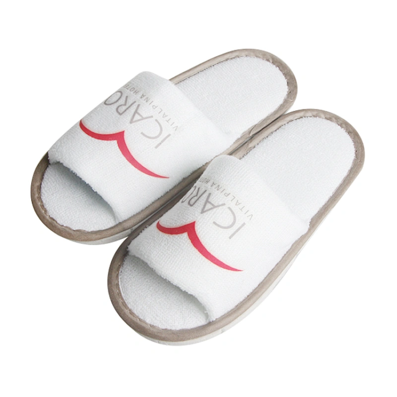 Open Toe Disposable White Hotel Slipper