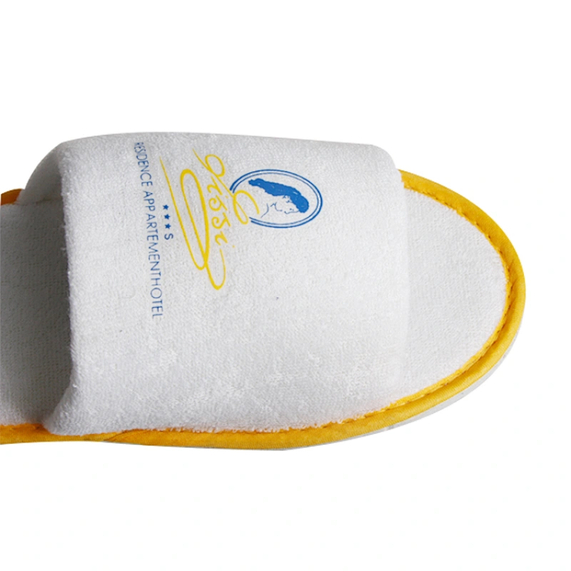 Hotel Customized Logo Closed Toe Disposable Slippers for Hotel