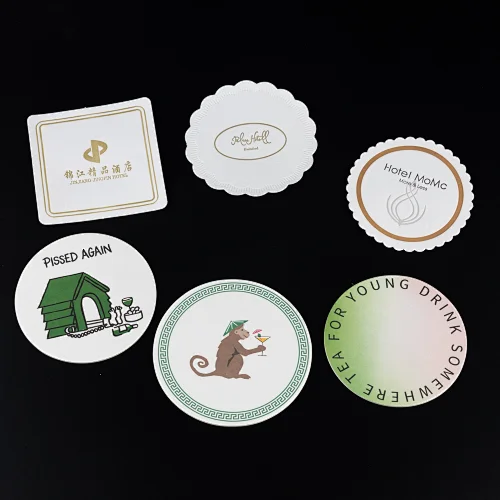 Custom Drinking Coasters Recycled Paper Coasters