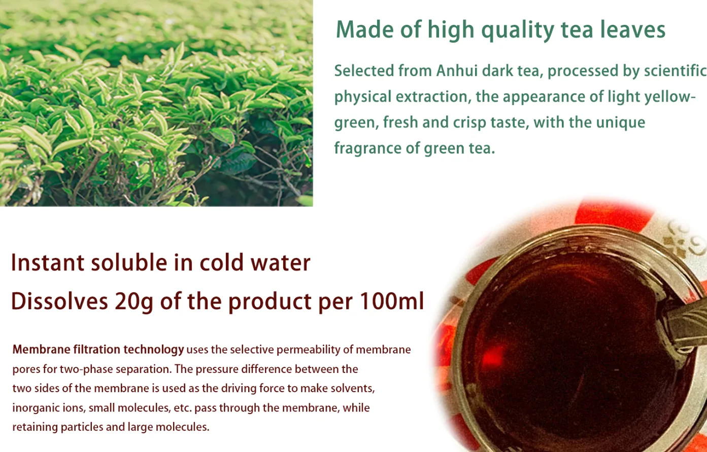 Instant Puer Tea Powder