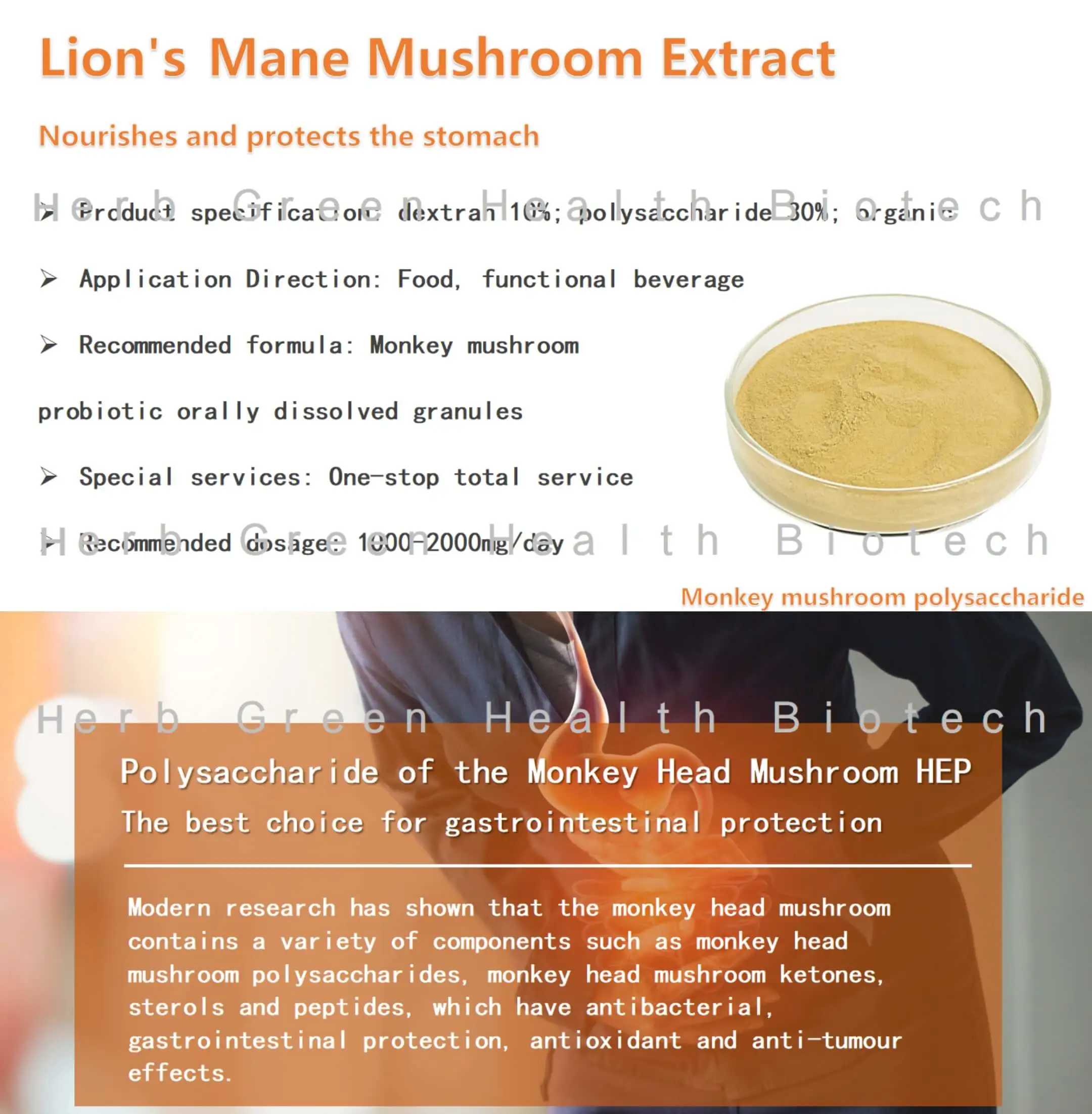 Organic Lions Mane Mushroom Extract