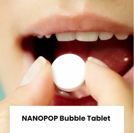 NANOPOP Bubble Tablet Organic Lions Mane Mushroom Extract