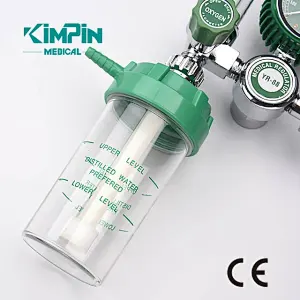 YR-88 Hospital Buoy Type Medical Oxygen Regulator with Humidifier and Flow Meter