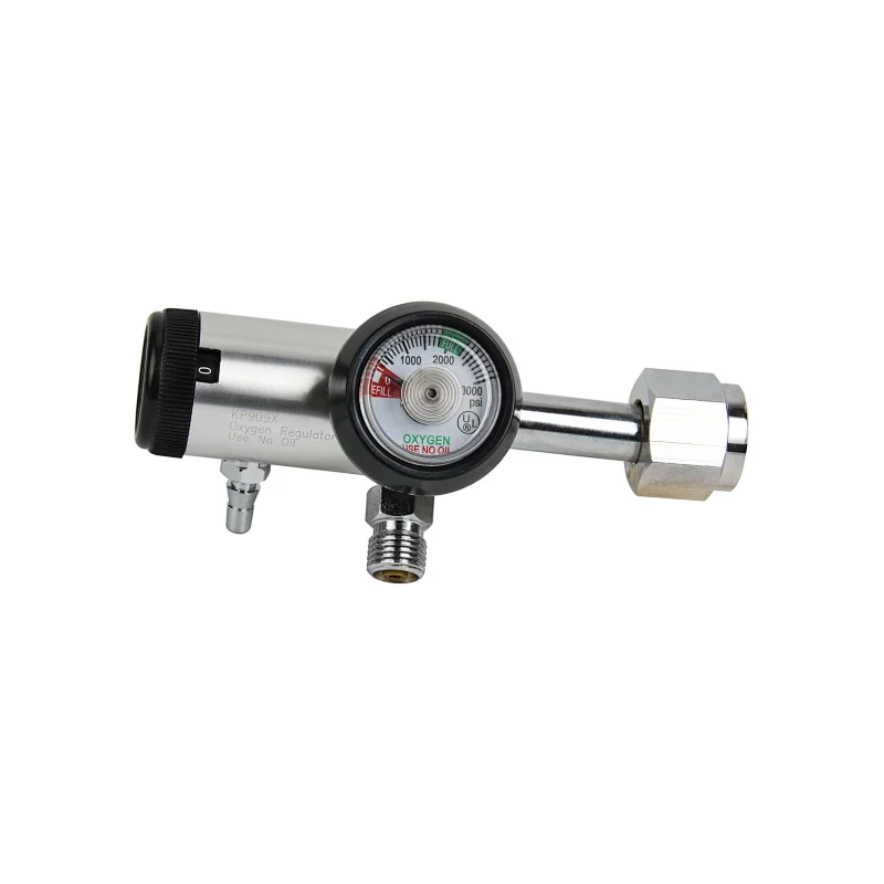 Oxygen Regulator With DISS or BARB Outlet