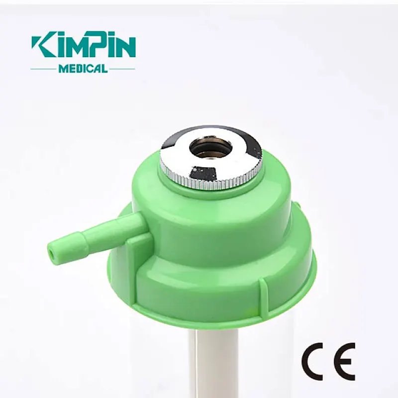 oxygen regulator with flow meter and humidifier