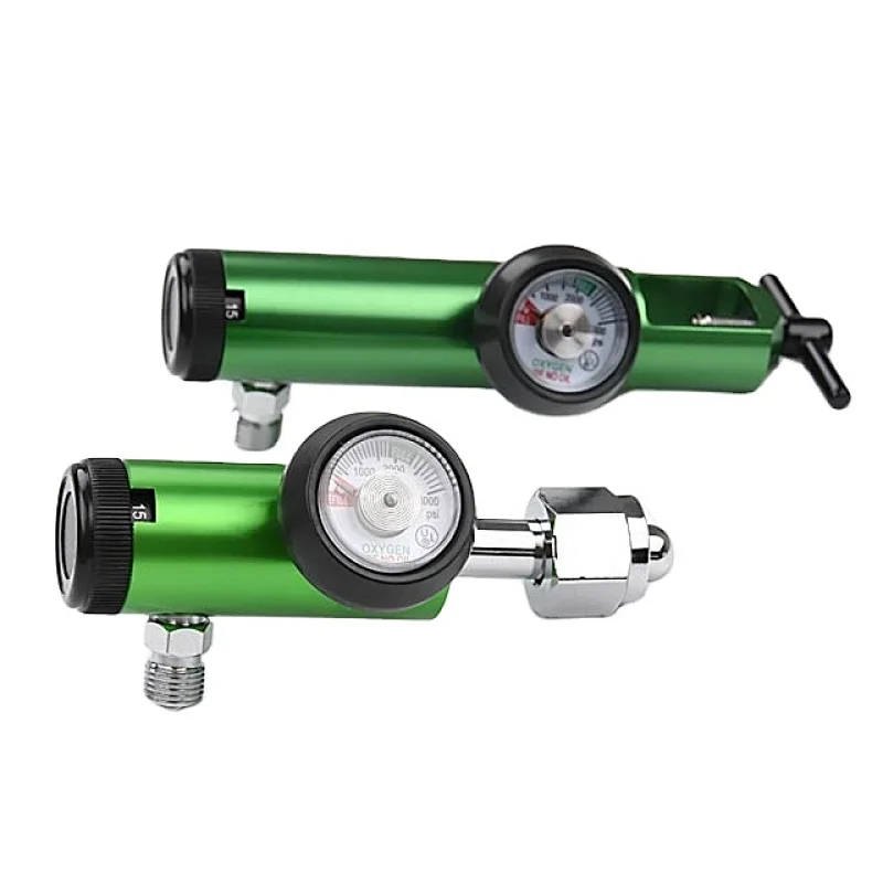 Medical Grade CGA540 Oxygen Pressure Medical Regulator With DISS or BARB Outlet
