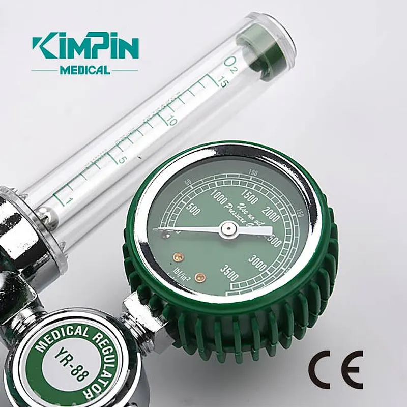YR-88 Hospital Buoy Type Medical Oxygen Regulator with Humidifier and Flow Meter