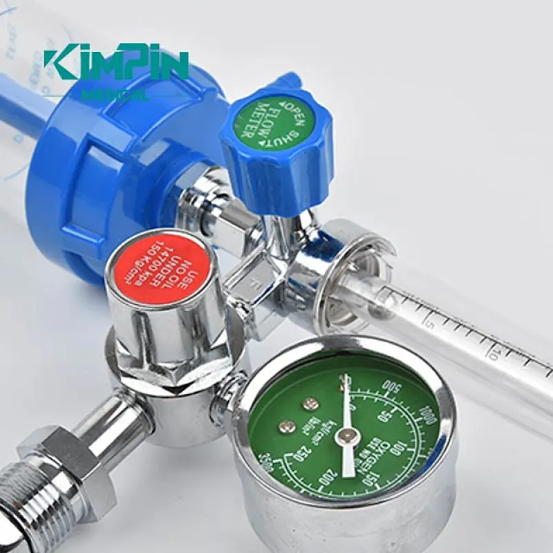 Bull Nose Oxygen Medical Regulator Inhaler With Buoy Type Flowmeter