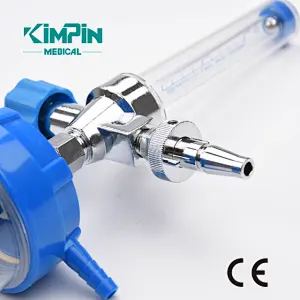Universal medical Oxygen flow meter with humidifier