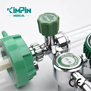 YR-88 Hospital Buoy Type Medical Oxygen Regulator with Humidifier and Flow Meter