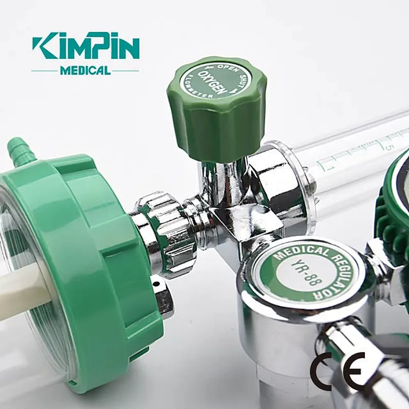 YR-88 Hospital Buoy Type Medical Oxygen Regulator with Humidifier and Flow Meter