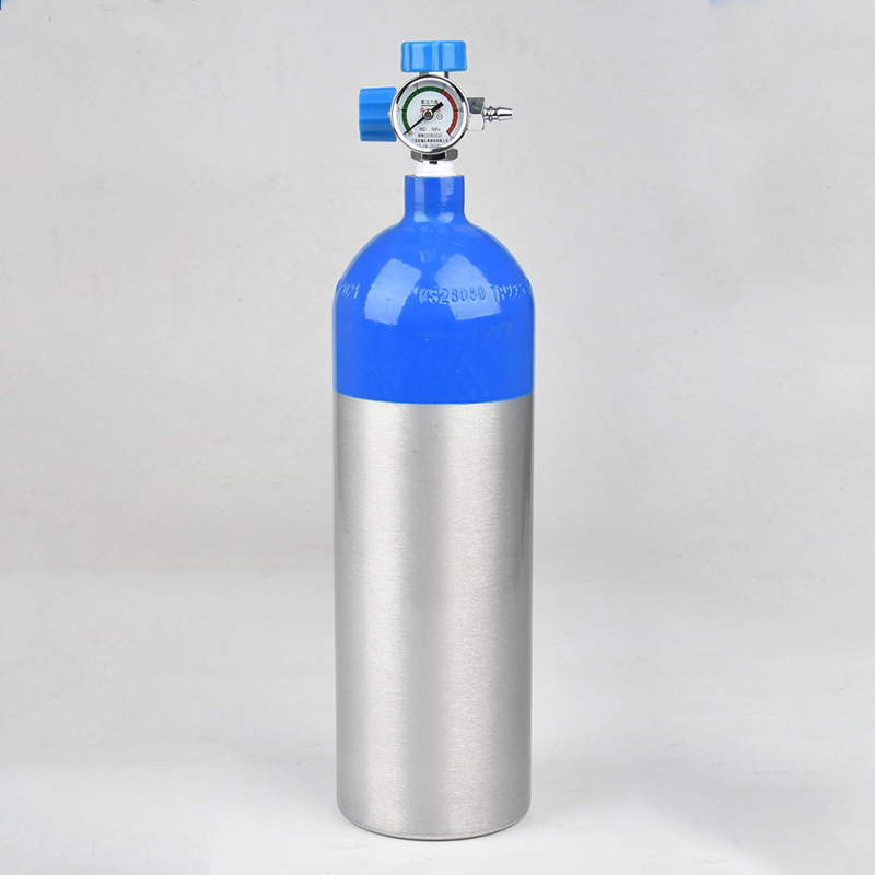 Oxygen Cylinder With Pressure Gauge