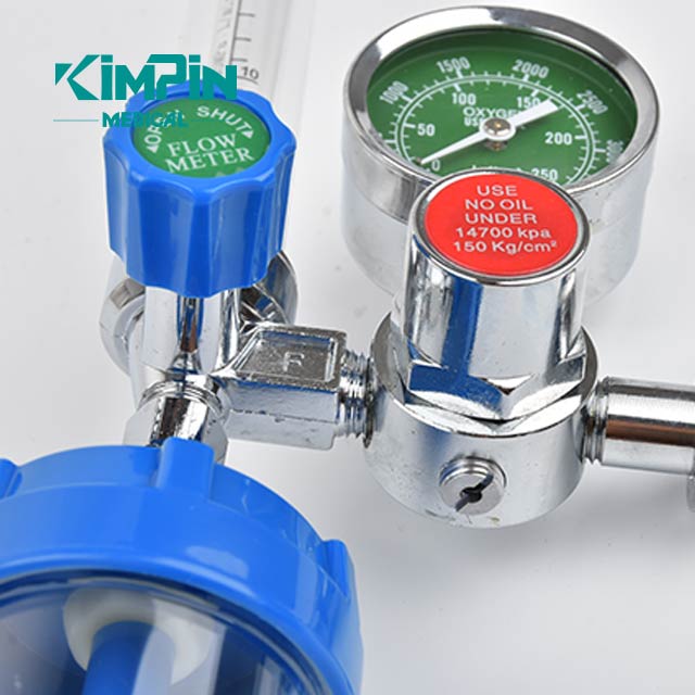 Bull Nose Oxygen Medical Regulator Inhaler With Buoy Type Flowmeter