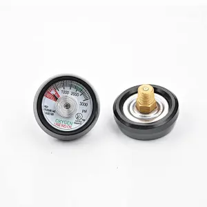 UL Listed 1.5 Inch High Pressure Gas Gauge For Oxygen medical oxygen regulator with flowmeter