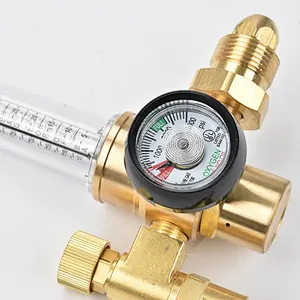 UL Listed Argon Carbon Dioxide CO2 Regulator Full brass body Welding Regulator With Flowmeter