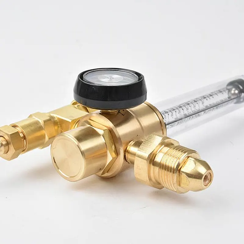 UL Listed Argon Carbon Dioxide CO2 Regulator Full brass body Welding Regulator With Flowmeter