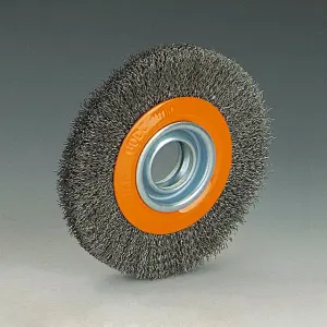 Flat-shaped wire wheel crimped wire brush crimped wire cup brush