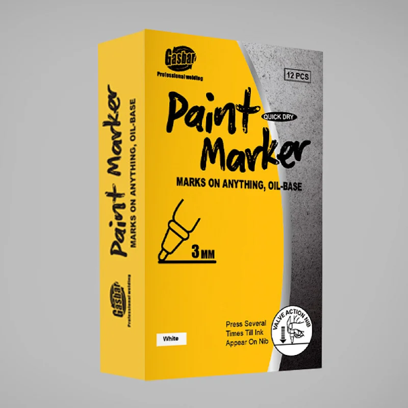 Paint Marker Pens-Permanent Oil Based Paint Markers, Medium Tip, Quick Dry and Waterpro of Assorted Paint Marker for Rock, Wood, Fabric, Plastic, Canvas, Glass, Mugs, Canvas, Glass.