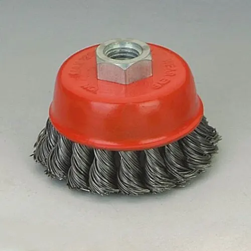 Twisted Knot Crimped wire Cup Brush Rotary Steel Wire Brush For Angle Grinder Industry clean and polish metal surface