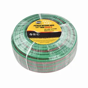 Flexible Grade R 100 feet 6.3X13.3mm 9/16  Rubber Twin Gas Welding Hose