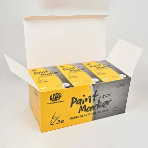 Paint Marker Pens-Permanent Oil Based Paint Markers, Medium Tip, Quick Dry and Waterpro of Assorted Paint Marker for Rock, Wood, Fabric, Plastic, Canvas, Glass, Mugs, Canvas, Glass.
