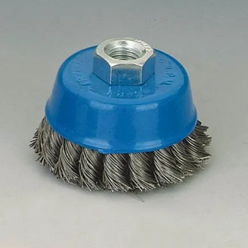 Twisted Knot Crimped wire Cup Brush Rotary Steel Wire Brush For Angle Grinder Industry clean and polish metal surface