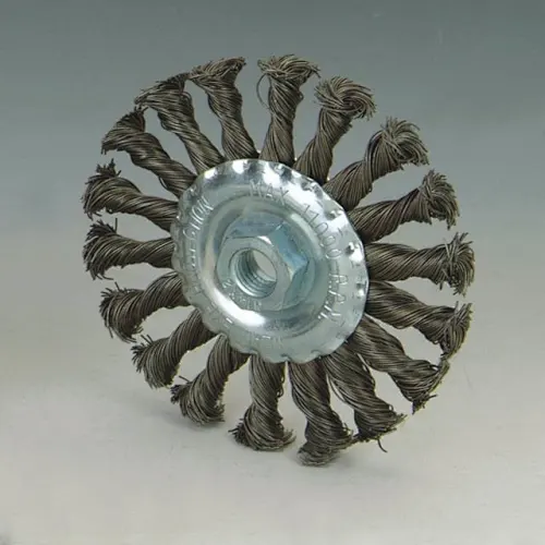 Durable brass crimped wire cup brushes Industrial stainless steel wire knot wheel weeding brush